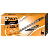 BIC Cristal Xtra Blk Bold - 24 Each